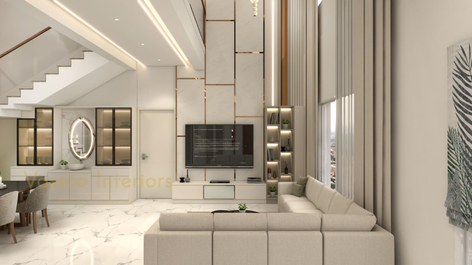 double height living area 3 1