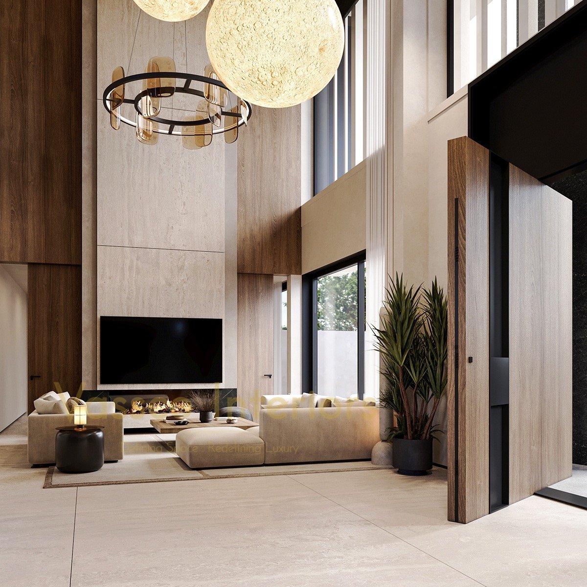 double height living area 4 6